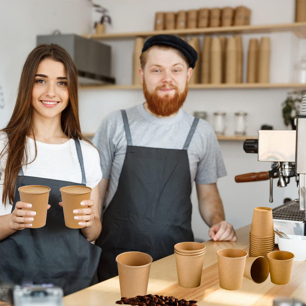 600 Pack 3 oz Kraft Paper Cups – Disposable Bathroom & Mouthwash Cups