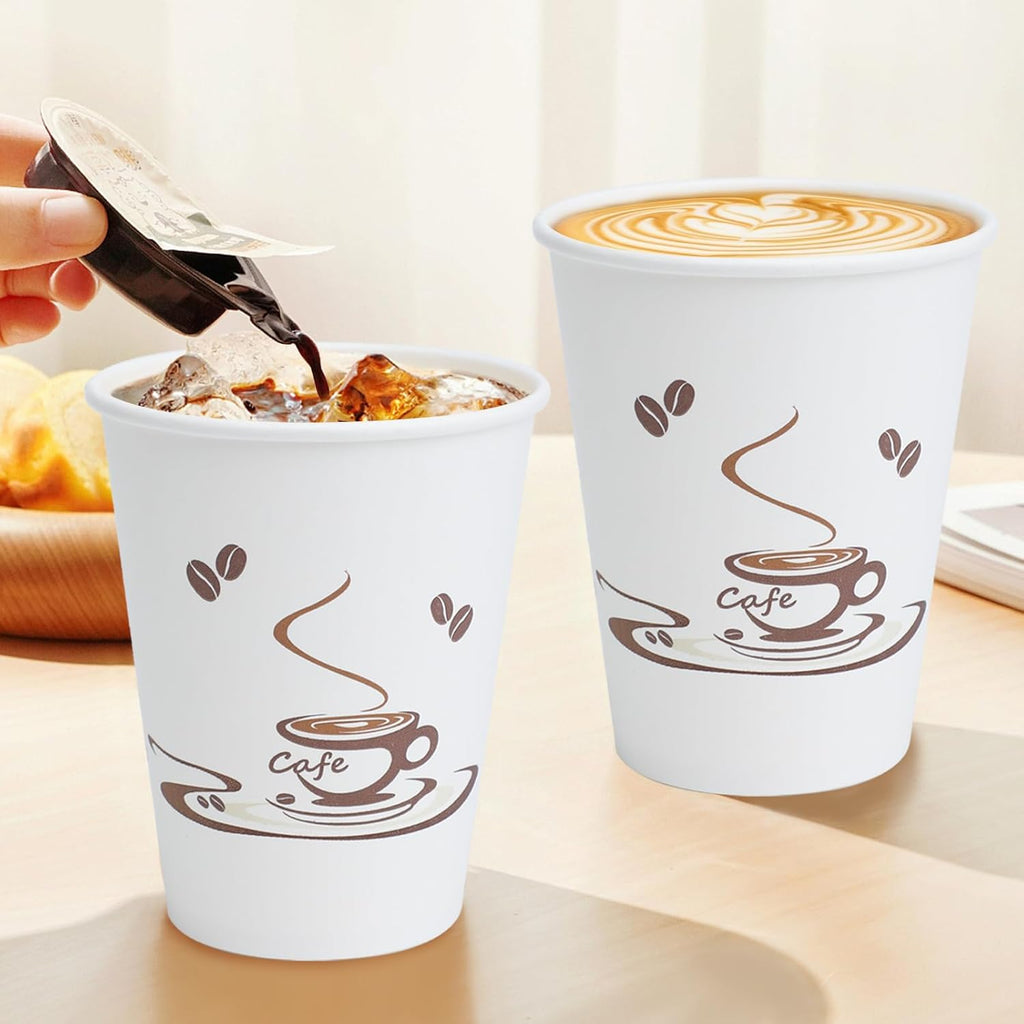 Coffee Cups 12 oz 240 Pack – Insulated Leakproof Disposable Paper Cups