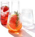 48 Pack Disposable Ribbed Origami Ripple Plastic Glasses Set – 24 Champagne Flutes & 24 Cups