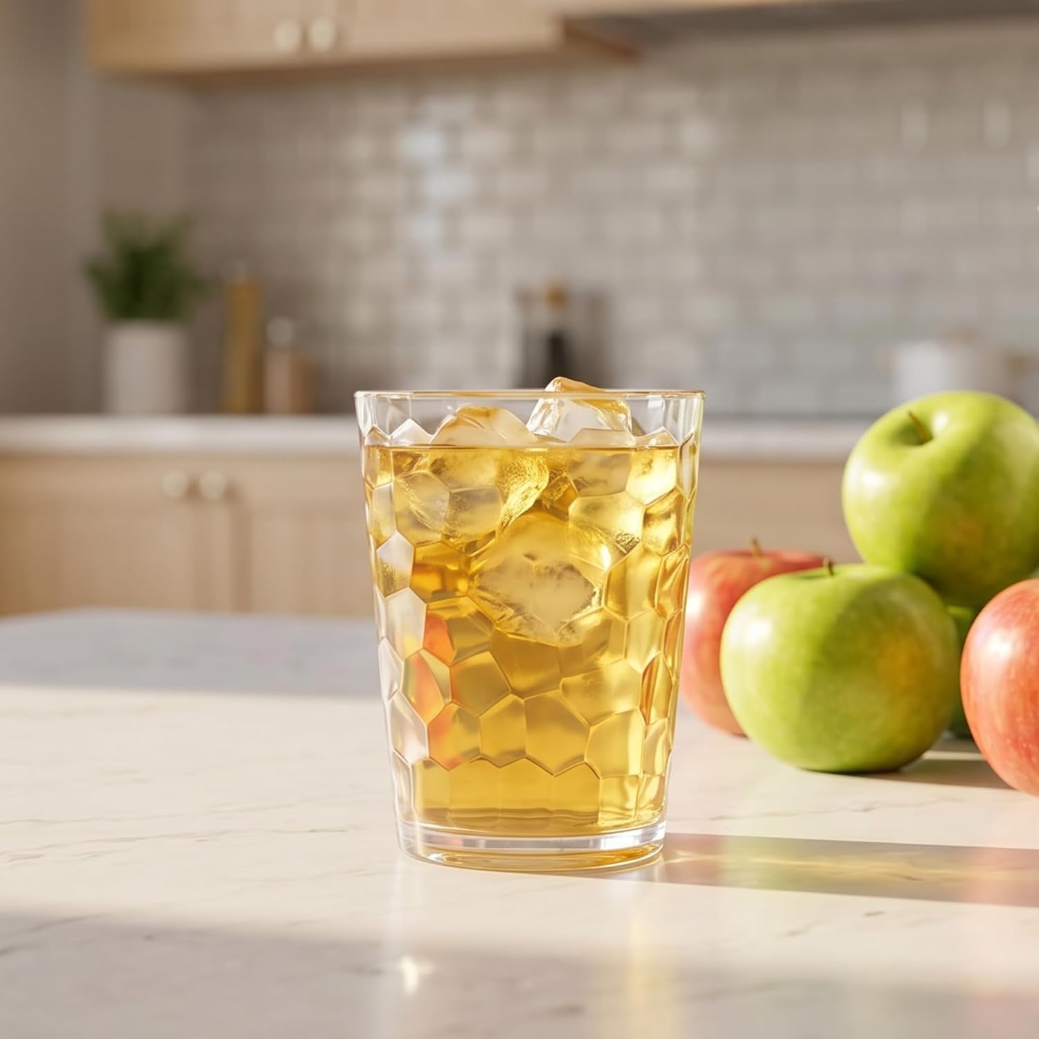 Iceberg 10 oz Plastic Tumblers Set of 8 – Clear Reusable Stackable BPA-Free Drinking Glasses